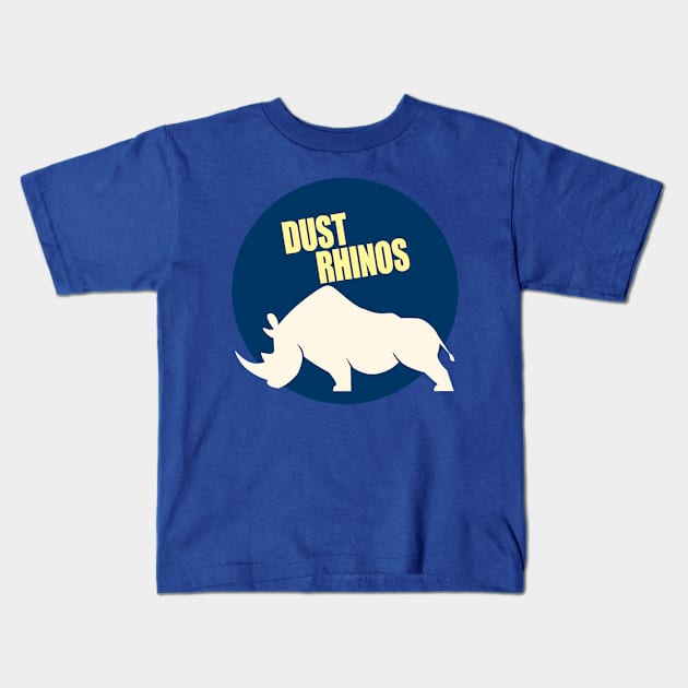 Dust Rhinos Blue Moon Kids T-Shirt by Dust Rhinos Swag Store